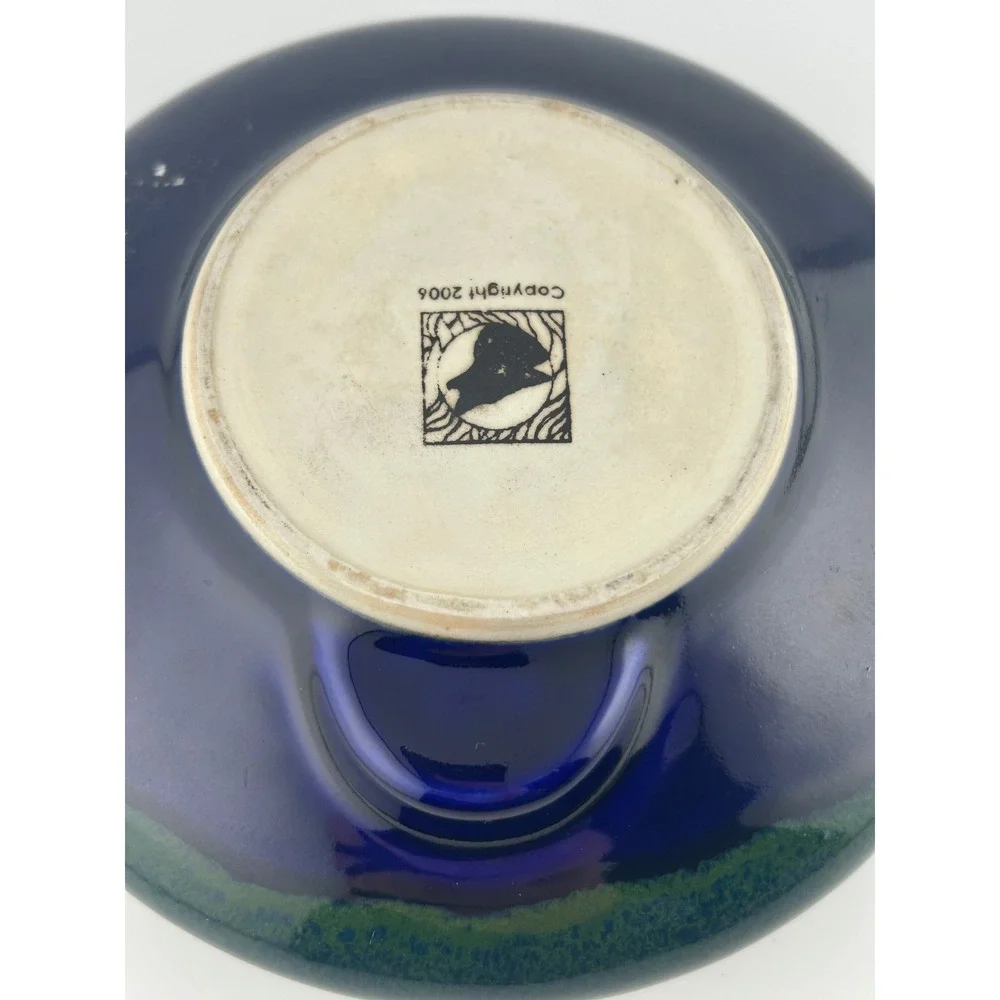 VNTG UTSUWA Pottery Flower Frog‎ Vase Coyote Road House Pottery Unique Modern